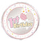 1st Birthday Girl 45cm (18") Foil Balloon